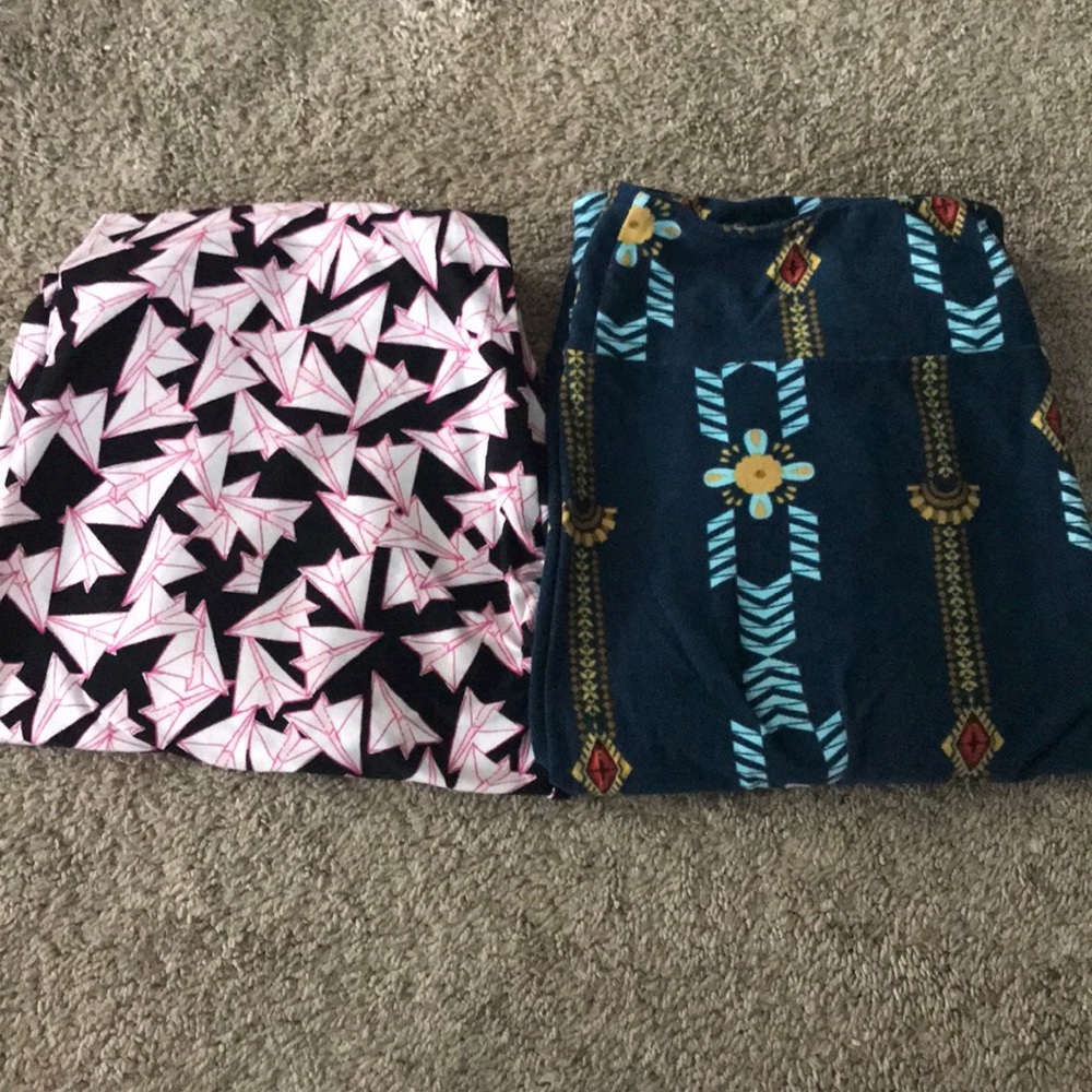 Lot of 2 LuLaRoe Tc leggings EUC